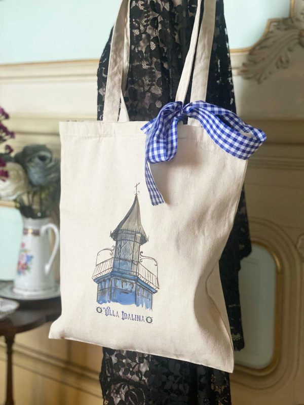 Tote bag lino modelo azul