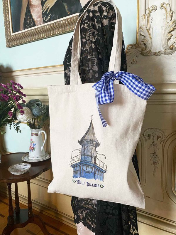 Tote bag lino modelo azul